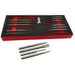 Britool Hallmark HMPC15TC 15 Piece Professional Punch & Chisel Set in Foam Tray