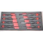 Britool Hallmark HMPC8TC 8 Piece Punch and Chisel Set with Comfort Grip Handles