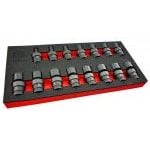 Britool Hallmark LUPMSET15 15 Pce 1/2" Dr. Universal Swivel Joint Flexi Impact Socket Set