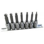 Britool Hallmark MBEHS7 7 Piece 3/8" Drive Ball-Ended Hexagon Bit Socket Set 3-10mm