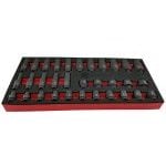 Britool Hallmark MSDPSET32 32 Pce 3/8" Dr. Std and Deep Impact Socket Set 7 – 22mm