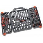 Crescent 110 Piece 1/4" & 1/2" Drive Socket, Spanner Tool Kit / Set