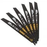 Dewalt DT2308L X2 EXTREME General Purpose Reciprocating Saw Blades 10 TPI (x5)