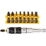 Dewalt DT70578T-QZ Extreme Impact Torsion Bit Set and Pivoting 1/4" Bit Holder