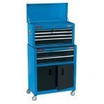 Draper 19563 6 Drawer 24" Combined Roller Cabinet & Tool Chest – Blue