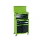 Draper 19566 6 Drawer 24" Combined Roller Cabinet & Tool Chest – Green