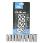 Draper 41482 3/8" Drive 9 Piece Damaged Bolt Nut Remover Set 8-18mm