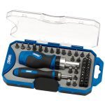 Draper 46479 42 Piece Ratchet Screwdriver & Bit Set SL/PH/PZ/HX/TX