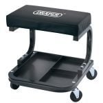 Draper 54243 Garage Workshop Mechanics Work Stool Seat With Wheels