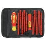 Draper 70867 12 Piece VDE Slim Blade Interchangeable Screwdriver Blades Set PZ, PH, SL & PZ/SL