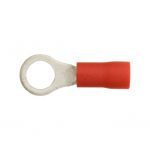 ELECTRICAL TERMINALS (CRIMPS) 3.7mm RING – RED (Qty.100)