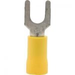 ELECTRICAL TERMINALS (CRIMPS) 5.3mm FORK – YELLOW (Qty.50)