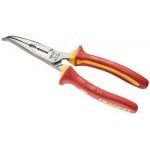 Expert by Facom E050410 VDE 1000V Insulated 1/2 Round Long Bent Nose Pliers 160mm