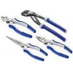 Expert by Facom E080818 4 Piece Pliers Set – Combination, Half-Round, Multi-Grip & Snips