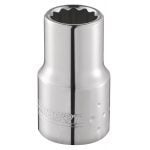 Expert by Facom E113744 1/4" Drive Bi-Hexagon (12 Point) Standard Socket 5/16" AF