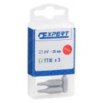 Expert by Facom E117782 3 Piece 1/4” Tamper Proof (RESITORX) Screwdriver Bits – TT15 x 25mm