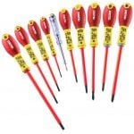 Expert by Facom E160912 10 Pce. VDE Insulated Screwdriver Set – Made in France