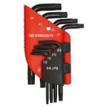 Facom 89.JP6 Standard Torx 6 Piece Key Set T10-40 – Clip
