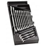 Facom MOD.440-1 16 Piece Metric Combination Spanner Set Supplied in Plastic Module Tray 6-24mm