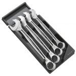 Facom MOD.440-2 4 Piece Metric Combination Spanner Set Supplied in Plastic Module Tray 27-32mm