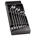 Facom MOD.55-3 7 Piece Imperial Offset Ring Spanner Wrench Set Supplied in Plastic Module Tray 1/4" – 13/16" AF