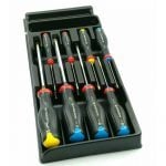 Facom MOD.AT2 8 Piece Protwist Slotted, Pozi & Phillips Screwdriver Set Supplied in Plastic Module Tray SL/PZ/PH