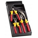 Facom MOD.VEA0 3 Piece 1000V VDE Insulated Plier Set Supplied in Plastic Module Tray