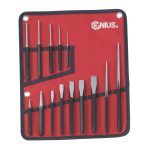Genius Tools PC-514M 14 Piece Professional Punch & Chisel Set