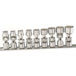 Genius US-209M 1/4" Drive Universal Joint (Hinged) Sockets 6 – 14mm