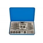 Gunson 23 Piece Whitworth Tap and Die Set 1/8"-1/2" BSW in a Metal Case