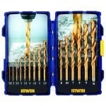 Irwin IW3038501 15 Piece HSS Titanium Metal Drill Bit Set 1.5-10mm