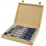 Irwin Marples 10503733 M750 6 Piece Split-proof Handle Bevel Edge Chisel Set Wooden Case