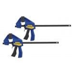 Irwin Quick-Grip T530062EL7 Micro One-Handed Bar Clamp 115mm / 4.5" Twin Pack