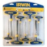 Irwin T10771 8 Piece T-Handled Hexagon Key Set 2, 2.5, 3, 4, 5, 6, 8 and 10mm