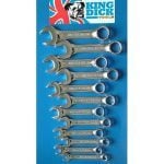 KING DICK 12 PCE STUBBY COMBINATION WRENCH SET 8 TO 19MM