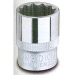 KING DICK 3/8" Dr. BI – HEX SOCKET – 1/2" AF