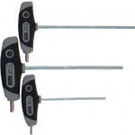 King Dick 547393 3 Piece Metric T-Handled Hexagon Key Set 3 4 5mm