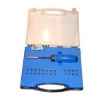 King Dick SDG25 Ratcheting Screwdriver & Bits in Storage box with Foam Module