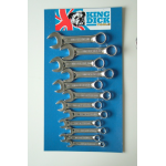 King Dick TKCS12M 12 Piece Metric Stubby Combination Spanner Set 8-19mm