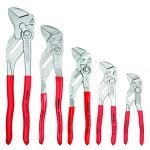 Knipex 00 19 55 S4 5 Piece Lock Button Waterpump Grip Plier Set