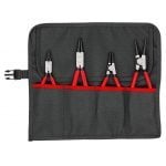 Knipex 00 19 56 V01 4 Piece Circlip Plier Set In Tool Roll