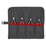Knipex 00 19 57 4 Piece Precision Internal & External Circlip Pliers Set in Tool Roll