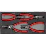 Knipex 00 20 01 V09 4 Piece Precision Circlip Plier Set In Foam Tray