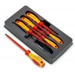 Knipex 00 20 12 V02 6 Piece VDE Slotted & Phillips Slim Screwdriver Set