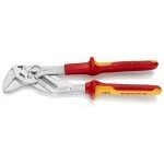 Knipex 86 06 250 VDE Insulated Lock Button Waterpump Slip Joint Pliers 250mm (52mm Capacity)