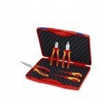 Knipex EBA102 5 Piece Basic Electrical VDE Starter Tool Kit In Case (PrimeTools Exclusive)