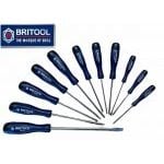 Original “BRITOOL” 11 Piece Screwdriver Set – Slotted, Pozi & Phillips