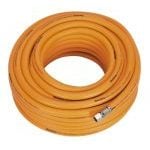 Sealey AHHC20 8mm id x 20mtr Air Hose Hybrid High Visibility with 1/4"BSP Unions