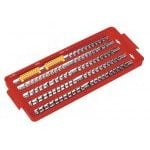 Sealey AK272 90 Space Socket Rail Tray 1/4" 3/8" 1/2" Drive & Bits Storage Clips Handle