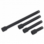 Sealey AK5513 4 Piece 1/2" Drive Impact Extension Bar Set 75-250mm